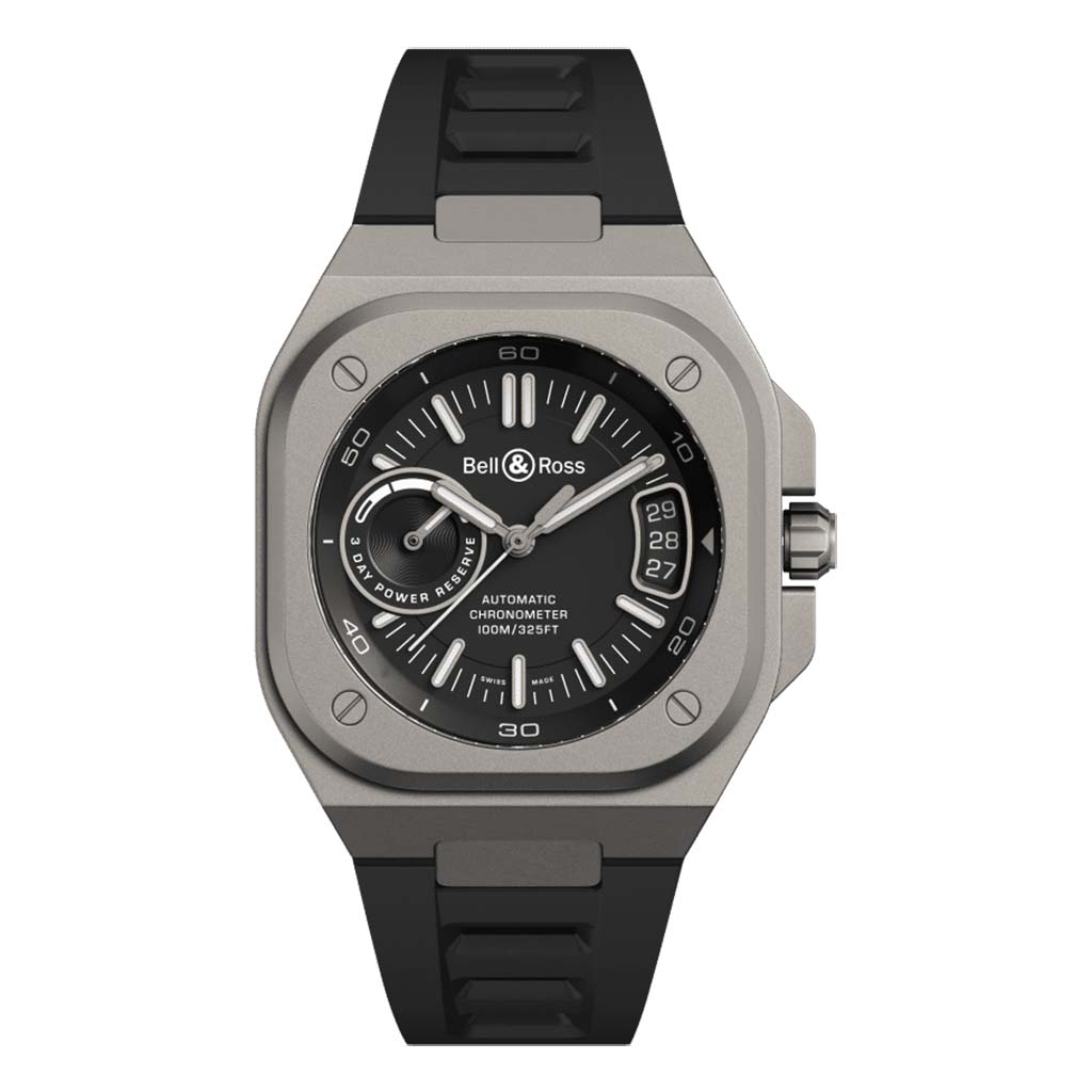 BR-X5 Black Titanium on Strap 41mm Titanium Mens Watch