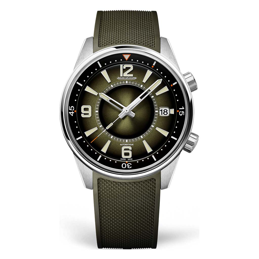 Polaris Date Green Dial 42mm Steel Mens Watch