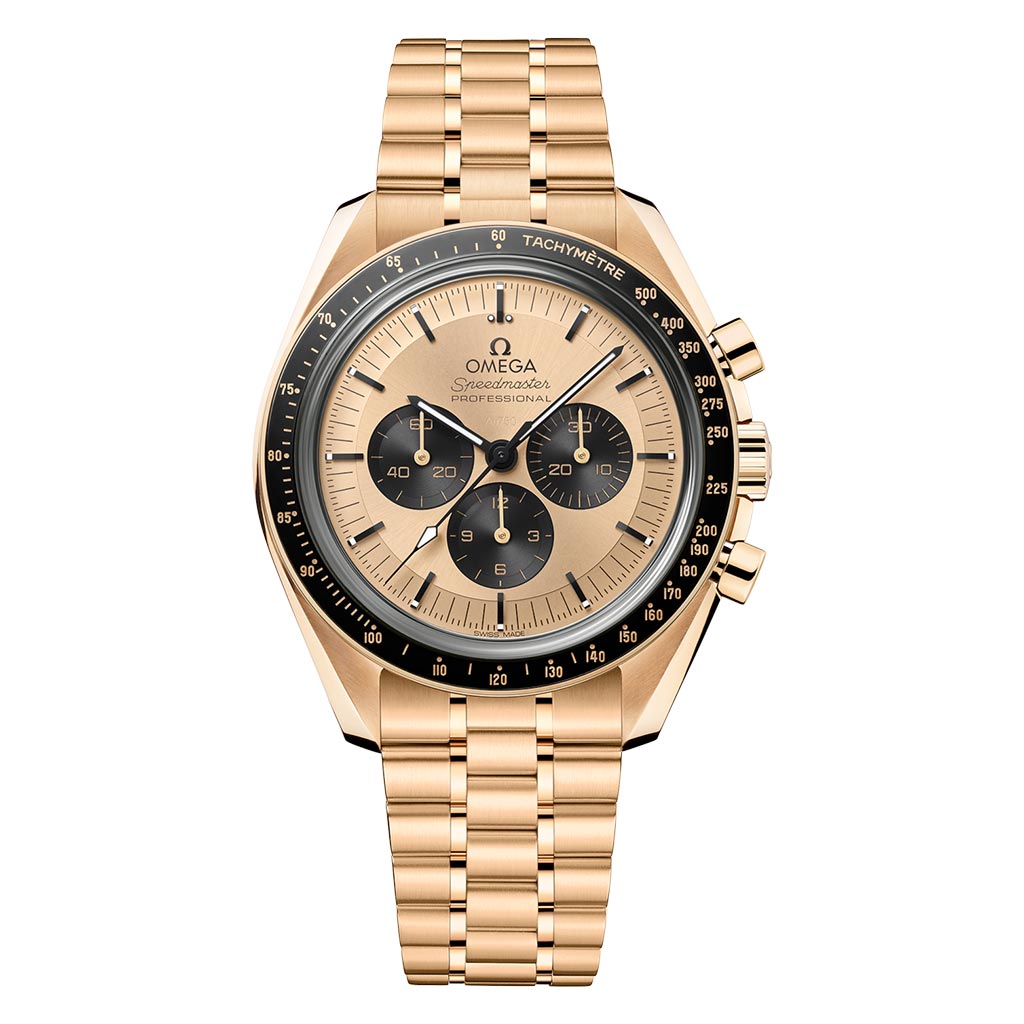 Speedmaster Moonwatch Professional Moonshine Gold 42mm Yellow Gold Mens Watch