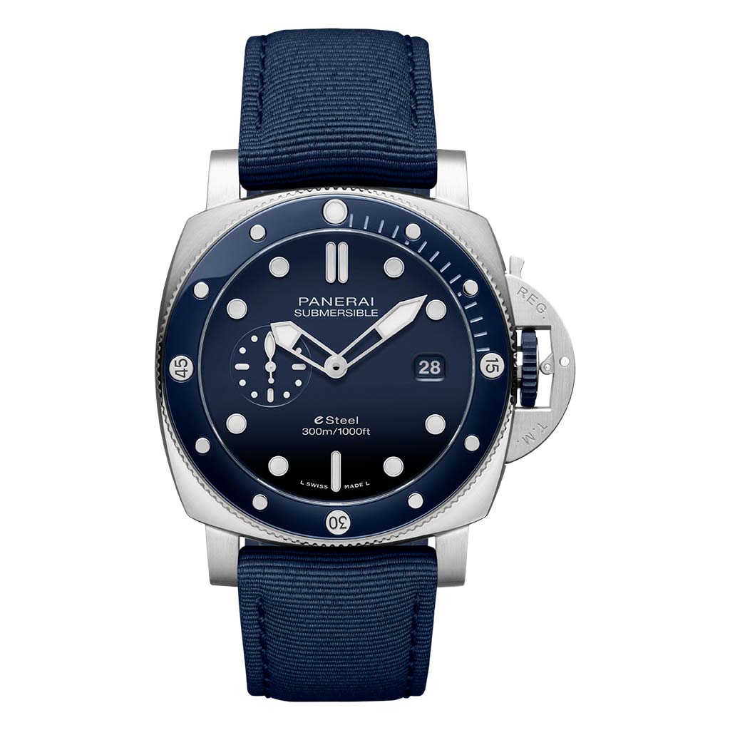 Submersible QuarantaQuattro Blu Profondo 44mm Steel Mens Watch