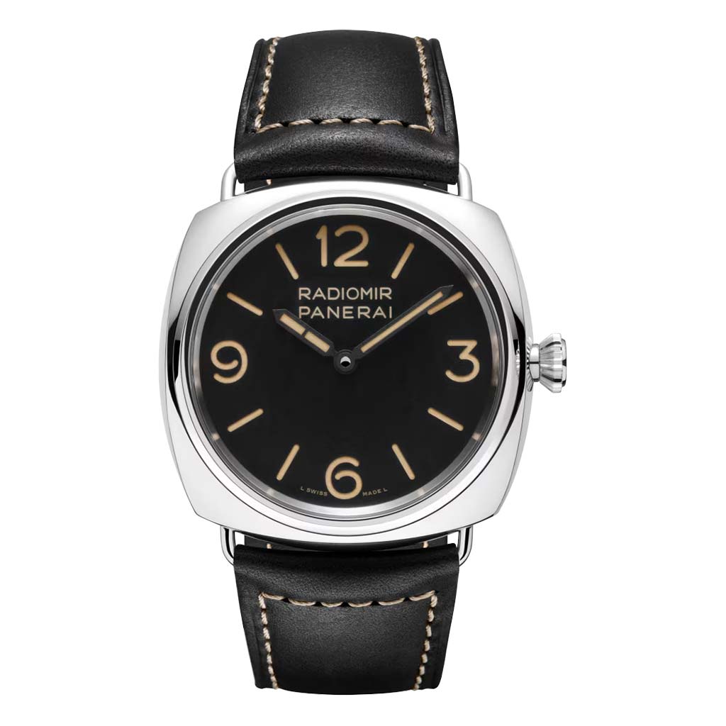 Radiomir Officine Black 45mm Steel Mens Watch