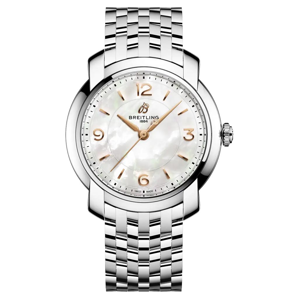 Breitling Premier Lady 32 Quartz mother of pearl 32mm Steel Ladies Watch