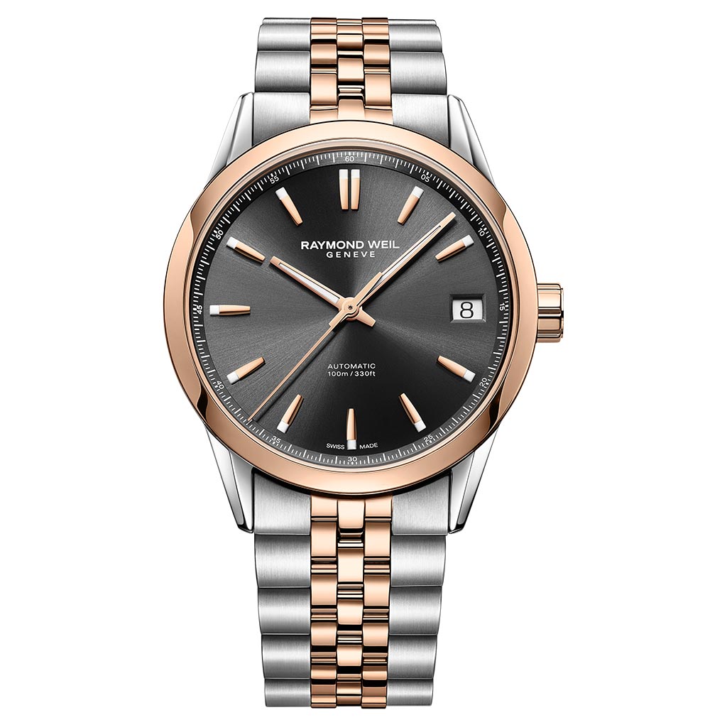 Raymond Weil Freelancer Date 2-Tone 40mm Steel and Gold Mens Watch
