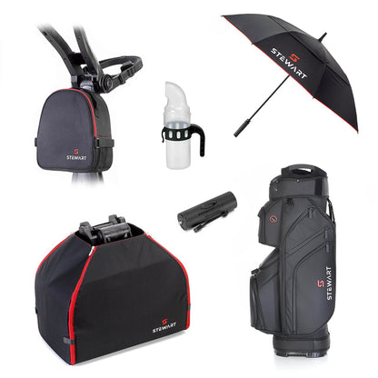 STEWART GOLF ELECTRIC FOLLOW CART BUNDLE