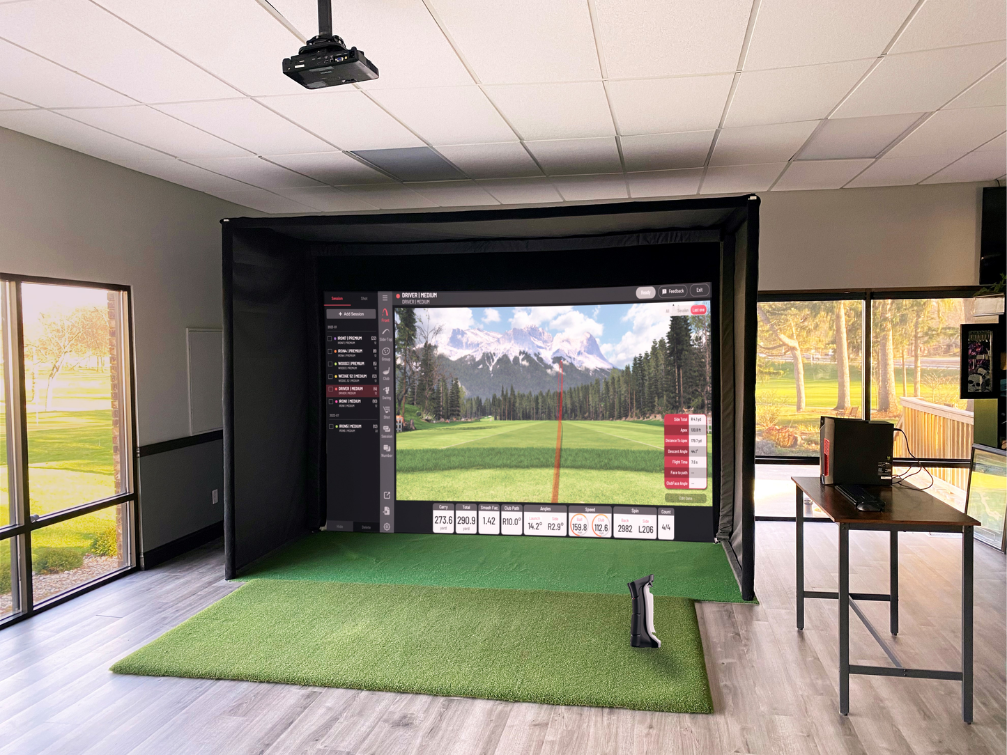 CUSTOM INSTALLED IN-HOME GOLF SIMULATOR