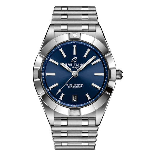 Chronomat Blue 32mm Steel Ladies Watch