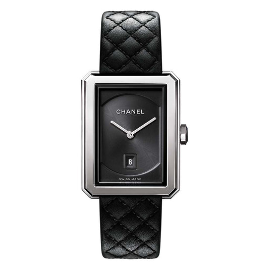 Boy Friend In Steel And Quilted Strap 26.7mm Steel Ladies Watch
