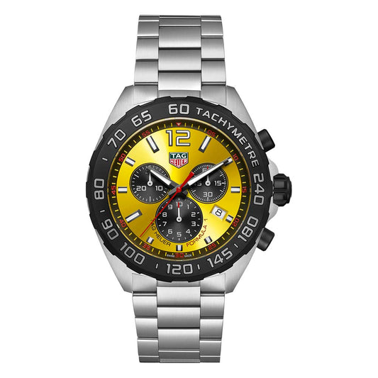 Formula 1 Quartz Yellow on Bracelet 43mm Steel Mens Watch