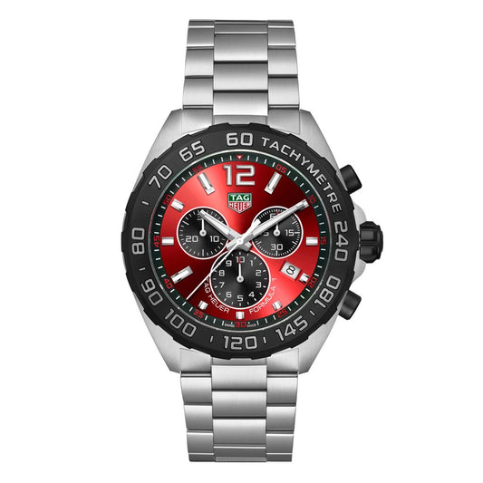 Formula 1 Quartz Red on Bracelet 43mm Steel Mens Watch