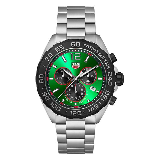 Formula 1 Quartz Green on Bracelet 43mm Steel Mens Watch