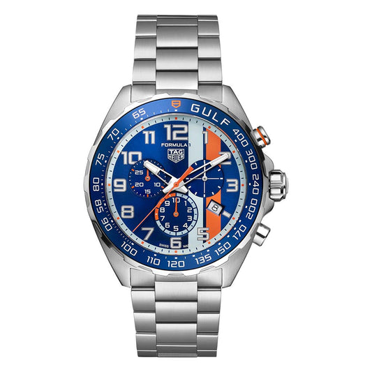 Formula 1 Chronograph X Gulf 43mm Steel Mens Watch