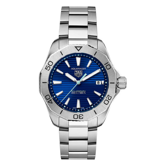 Aquaracer Professional 200 Solargraph Blue 40mm Steel Mens Watch