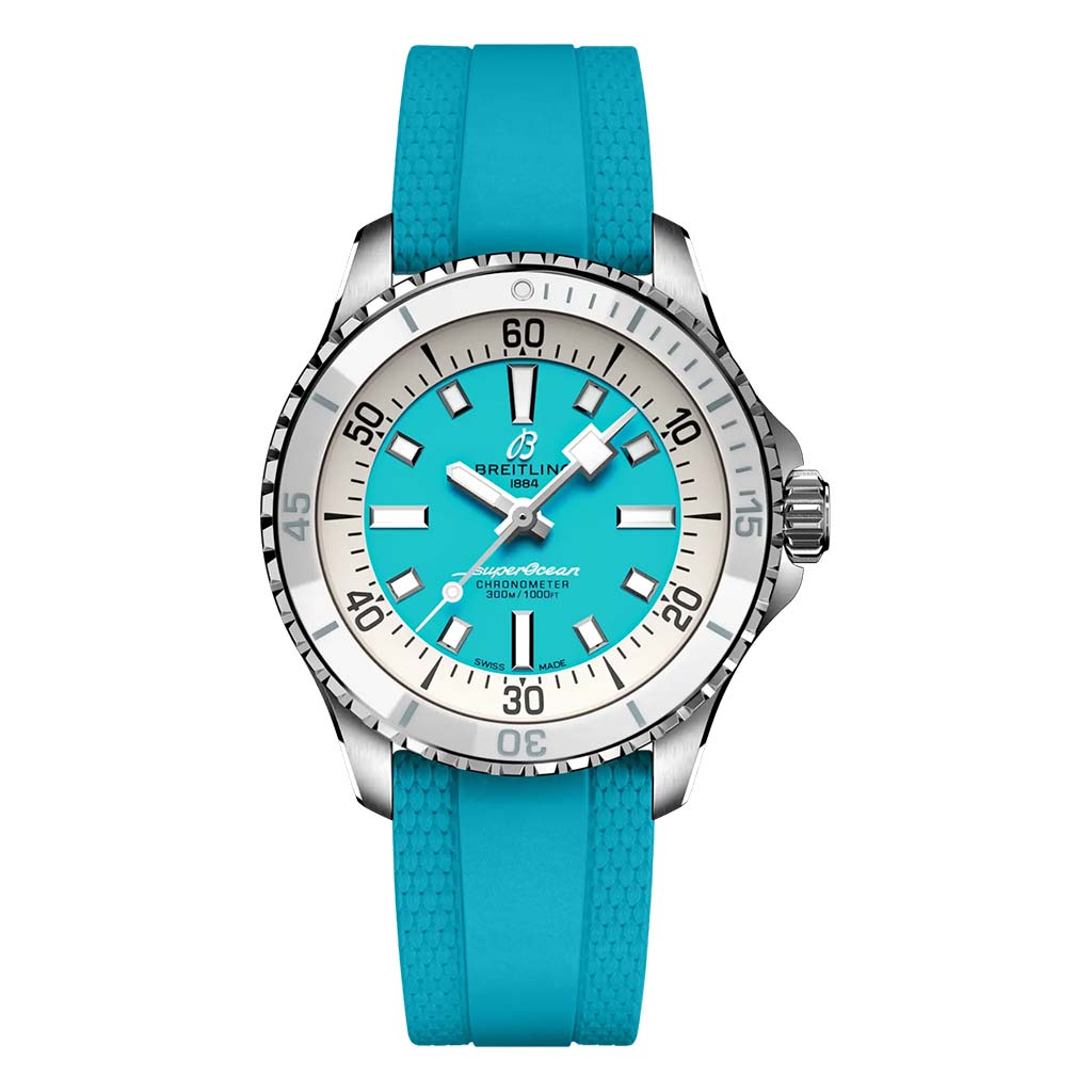 Superocean Automatic 36 Teal 36mm Steel Ladies Watch