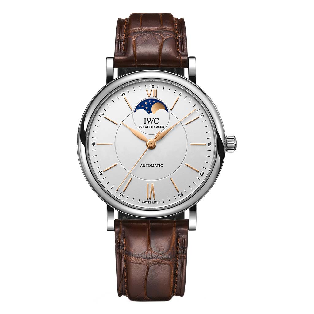 Portofino Automatic Moon Phase 40mm Steel Mens Watch