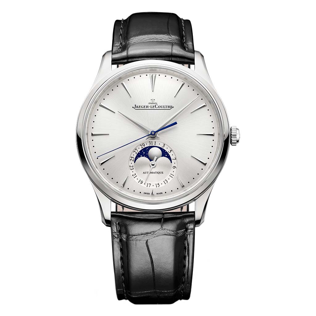 Master Ultra Thin Moon Silver Dial 39mm Steel Mens Watch