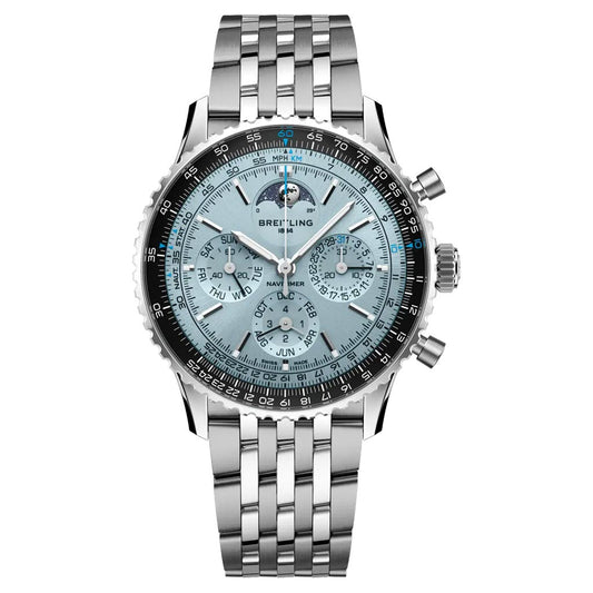 Breitling Navitimer B19 43 Platinum Bezel 43mm Steel Mens Watch