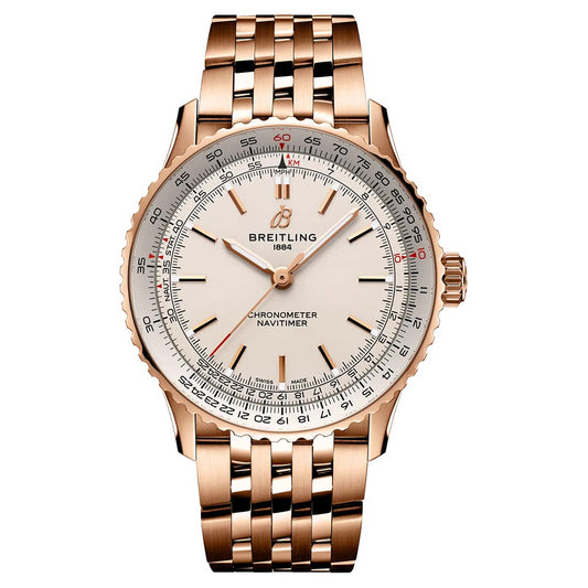 Breitling Navitimer Automatic 41mm Rose Gold Mens Watch