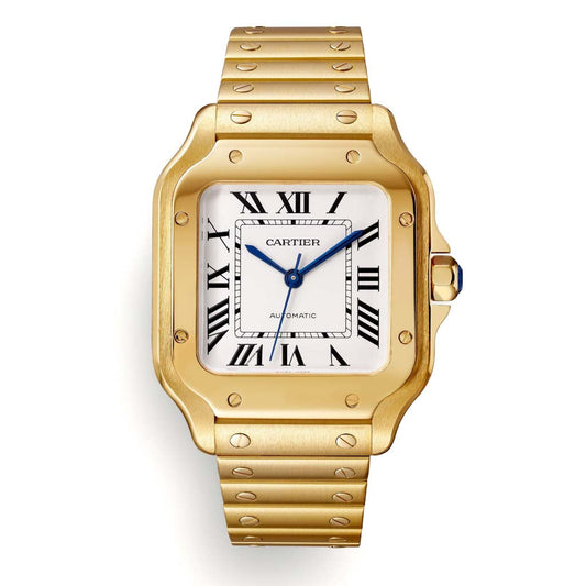 Cartier Santos de Cartier (Medium) 35.1mm Yellow Gold Mens Watch