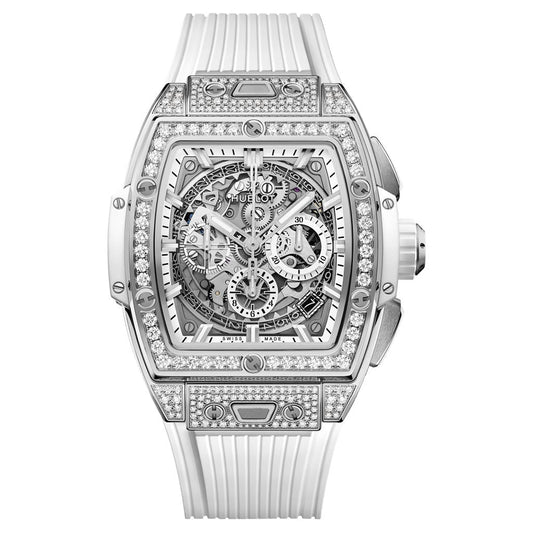 Hublot Spirit of Big Bang Titanium White Pave 42mm Titanium Mens Watch
